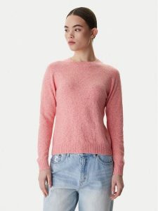 Vero Moda Sweter Doffy 10201022 Koralowy Regular Fit. Pomarańczowe swetry klasyczne Vero Moda, s, z syntetyku, bez kołnierzyka. Za 119,99 zł.