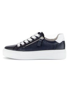 Gabor Skórzane sneakersy w kolorze granatowym rozmiar: 37,5. Niebieskie trampki Gabor, bez wzorów, ze skóry, bez zapięcia. Za 184,95 zł.