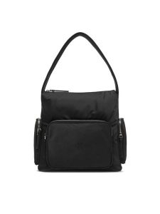 Calvin Klein Torebka LV04F3296G Czarny. Czarne torebki klasyczne Calvin Klein, bez wzorów, z materiału, bez dodatków. Za 479,99 zł.