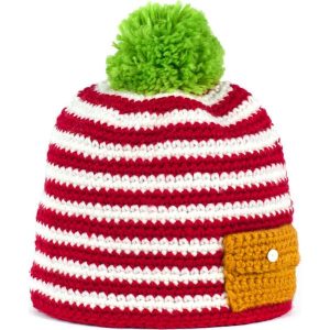 Czapka damska handmade Kieszonka biało-czerwona (cz13104). Czapki marki Art of Polo. Za 36,52 zł.