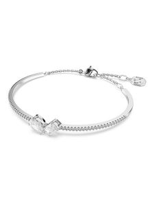 Swarovski Bransoletka z elementami ozdobnymi rozmiar: onesize. Szare bransoletki Swarovski, z cyrkonią, metalowe. Za 217,99 zł.