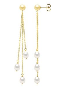Pearl Addict Złote kolczyki-wkrętki z perłami rozmiar: onesize. Żółte kolczyki Pearl Addict, z perłą, złote. Za 263,53 zł.