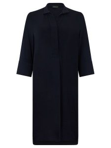 APART Sukienka w kolorze granatowym rozmiar: 46. Niebieskie sukienki Apart, na co dzień, bez wzorów, bez kołnierzyka, bez ramiączek, midi, proste. Za 234,95 zł.