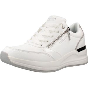 Buty SKECHERS BILLION 2 HIGH END Biały. Białe buty trekkingowe Skechers, z syntetyku, bez zapięcia. Za 368,99 zł.