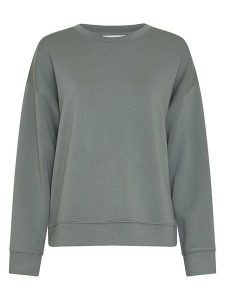 MOSS COPENHAGEN Bluza "Ima Q" w kolorze zielonym rozmiar: L/XL. Zielone bluzy Moss Copenhagen, l, bez wzorów, bez kaptura. Za 135,81 zł.