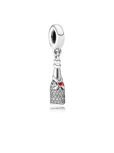 Pandora Srebrny charms z cyrkoniami rozmiar: onesize. Szare zawieszki Pandora, z cyrkonią, srebrne. Za 197,45 zł.