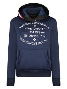 Maison Montaigne Bluza "Fricemai" w kolorze granatowym rozmiar: XL. Niebieskie bluzy Maison Montaigne, xl, bez wzorów, z kapturem. Za 92,21 zł.