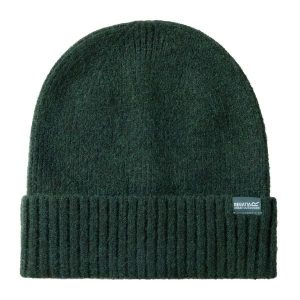 Czapka basic ribbed damska Regatta. Zielone czapki Regatta, bez wzorów, z elastanu. Za 99,50 zł.