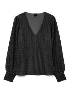 Vero Moda Bluzka w kolorze czarnym rozmiar: XXL. Czarne bluzki Vero Moda, xxl, bez wzorów, z koronki, bez kołnierzyka, bez ramiączek. Za 65,85 zł.