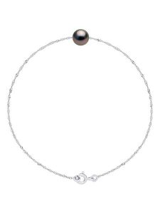 Pearline Srebrna bransoletka z perłą rozmiar: onesize. Szare bransoletki Pearline, z perłą, srebrne. Za 295,99 zł.