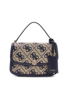 Guess Torebka 182665 Niebieski. Niebieskie listonoszki Guess, z aplikacjami, bez dodatków. Za 584,99 zł.