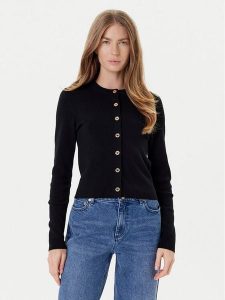 MICHAEL Michael Kors Kardigan MT5617W4VR Czarny Slim Fit. Czarne kardigany MICHAEL Michael Kors, z wełny. Za 599,99 zł.