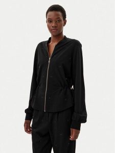 Liu Jo Sport Bluza TA5190 J5942 Czarny Regular Fit. Czarne bluzy Liu Jo Sport, xs, bez wzorów, z wiskozy, bez kaptura. Za 369,99 zł.