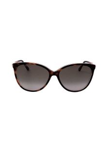 Jimmy Choo Damskie okulary przeciwsłoneczne w kolorze jasnobrązowym rozmiar: 58. Brązowe okulary przeciwsłoneczne JIMMY CHOO. Za 539,95 zł.