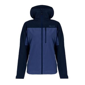 Kurtka softshell damska Marmot ROM. Niebieskie kurtki Marmot, xs, bez wzorów, z softshellu, bez kaptura. Za 409,99 zł.