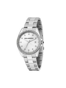 KARL LAGERFELD Zegarek R0553101510 Srebrny. Szare, analogowe zegarki KARL LAGERFELD. Za 699,99 zł.
