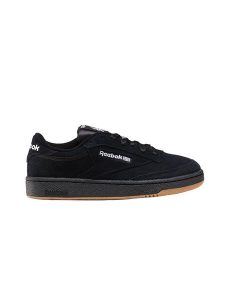 Reebok Skórzane sneakersy "Club C 85" w kolorze czarnym rozmiar: 40. Czarne trampki Reebok, bez wzorów, bez zapięcia. Za 279,11 zł.