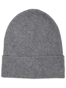 ONLY Czapka beanie "Zenna" w kolorze szarym rozmiar: onesize. Szare czapki ONLY, bez wzorów, z materiału. Za 50,71 zł.