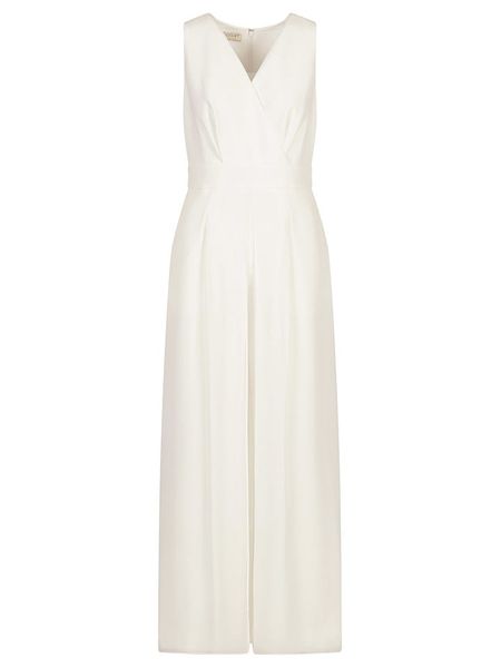 APART Kombinezon w kolorze białym rozmiar: 36. Białe kombinezony Apart, bez wzorów, bez kołnierzyka, bez ramiączek. Za 441,45 zł.