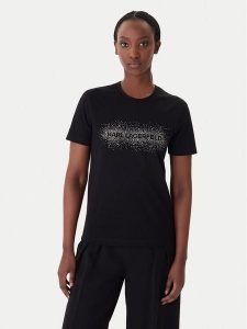 KARL LAGERFELD T-Shirt B1W17030 Czarny Regular Fit. Czarne t-shirty KARL LAGERFELD, s, bez wzorów, z bawełny, bez kołnierzyka, bez ramiączek. Za 276,99 zł.