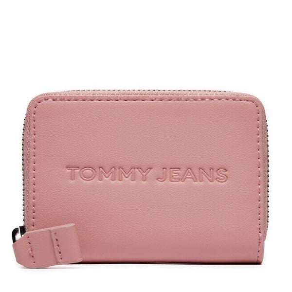 Portfel Tommy Jeans. Czerwone portfele Tommy Jeans, bez wzorów, z jeansu. Za 109,99 zł.
