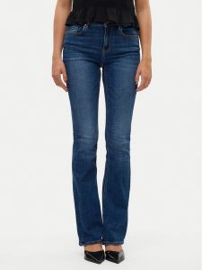 Vero Moda Jeansy Flash 10310511 Granatowy Flared Fit. Niebieskie jeansy Vero Moda, bez wzorów, z bawełny. Za 249,99 zł.