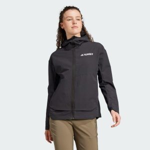 Kurtka Terrex Multi Softshell. Czarne kurtki ADIDAS, s, bez wzorów, z materiału, bez kaptura. Za 529,00 zł.