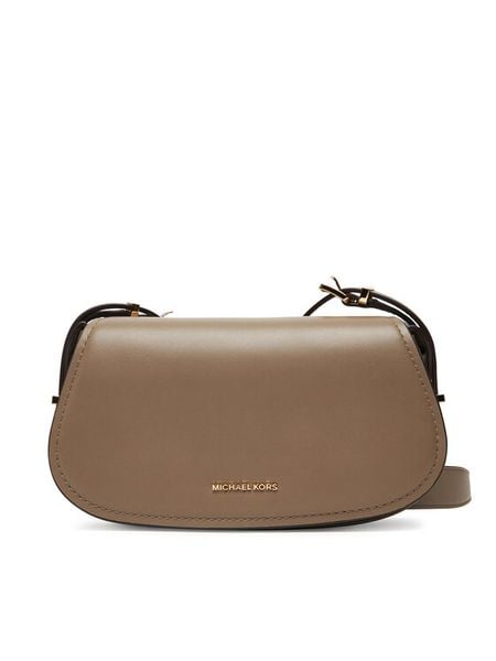 MICHAEL Michael Kors Torebka 32S5GL0C1L Beżowy. Brązowe listonoszki MICHAEL Michael Kors, bez wzorów, ze skóry, bez dodatków. Za 559,99 zł.