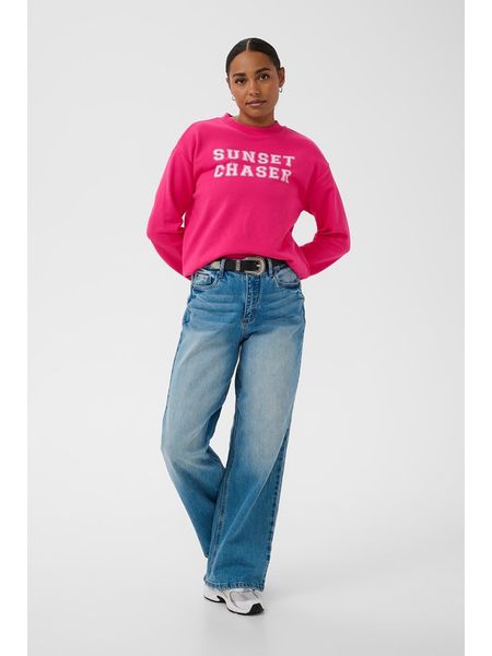 Kaffe Bluza w kolorze różowym rozmiar: XL. Różowe bluzy Kaffe, xl, bez wzorów, z bawełny, bez kaptura. Za 189,95 zł.