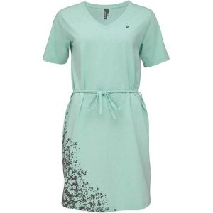 Damska sukienka Loap Aurora Grn Green. Zielone sukienki LOOP, bez wzorów, sportowe, bez kołnierzyka, bez ramiączek, sportowe. Za 163,99 zł.