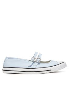 Converse Baleriny Chuck Taylor All Star Dainty Mary Jane A13799C Błękitny. Niebieskie balerinki Converse, bez wzorów, z materiału, bez obcasa, bez zapięcia. Za 209,99 zł.