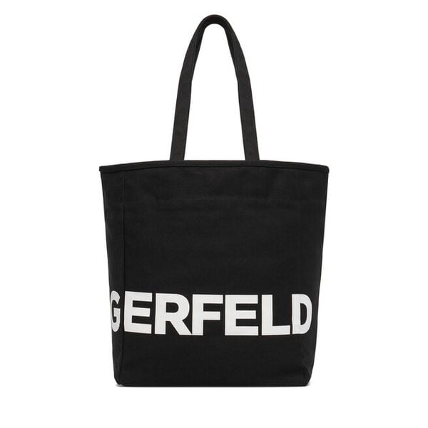 Torebka KARL LAGERFELD. Czarne shopper bag KARL LAGERFELD, bez wzorów, bez dodatków. Za 339,99 zł.