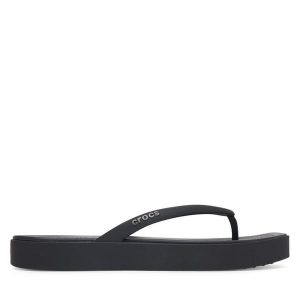 Japonki Crocs. Czarne klapki Crocs, bez wzorów, bez obcasa. Za 179,99 zł.