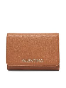 Valentino Portfel Brixton VPS7LX43 Brązowy. Brązowe portfele Valentino, bez wzorów, ze skóry. Za 229,99 zł.