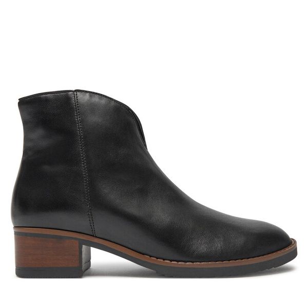 Botki Gabor. Czarne botki Gabor, bez wzorów, bez obcasa, na płaskiej podeszwie, bez zapięcia. Za 439,99 zł.