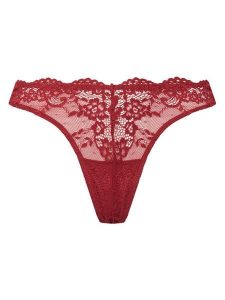 Guess Stringi O4YE01 PZ01C Czerwony. Czerwone stringi Guess, z aplikacjami, z syntetyku. Za 119,99 zł.