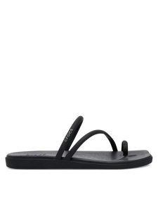Crocs Japonki Miami Toe Loop Sandal 209862 Czarny. Czarne klapki Crocs, bez wzorów, z tworzywa sztucznego, bez obcasa. Za 149,99 zł.