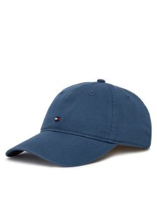 Tommy Hilfiger Czapka z daszkiem Flag Soft 6 Panel Cap AM0AM14099 Niebieski. Niebieskie czapki TOMMY HILFIGER, bez wzorów, z bawełny. Za 141,99 zł.