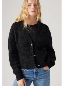 Levi's Kardigan w kolorze czarnym rozmiar: M. Czarne kardigany Levi's®, z wełny. Za 264,15 zł.