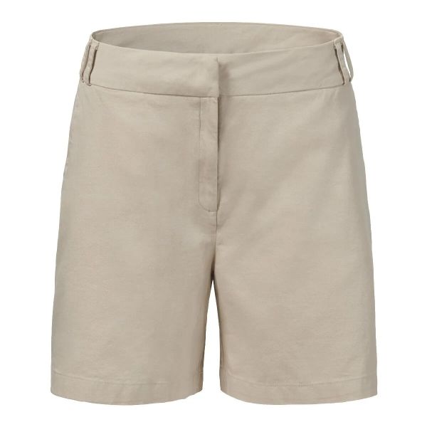 Szorty damskie z serżetu Musto Classic. Brązowe szorty MUSTO, bez wzorów, z tkaniny. Za 377,50 zł.