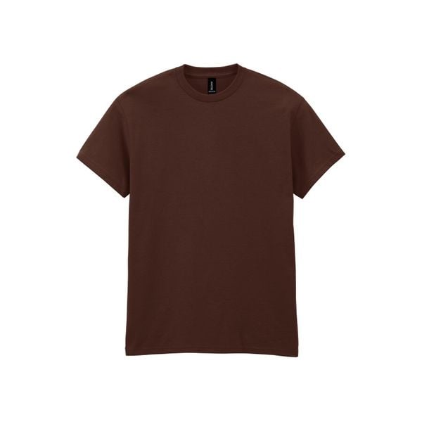 Ciężka Bawełniana Koszulka Unisex Dla Dorosłych. Brązowe bluzki GILDAN, xl, bez wzorów, z bawełny, sportowe, bez kołnierzyka, bez ramiączek. Za 40,99 zł.