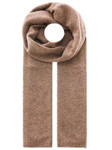 Zwillingsherz Kaszmirowy szal w kolorze jasnobrązowym - 180 x 28 cm rozmiar: onesize. Brązowe szaliki Zwillingsherz, bez wzorów, z kaszmiru. Za 188,85 zł.