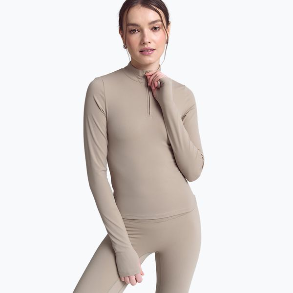Longsleeve JOYINME Motion LS 1/4 Zip. Brązowe jeansy Joy in me, bez wzorów. Za 179,99 zł.