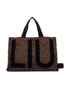 Liu Jo Torebka 2F6037 T6089 Brązowy. Brązowe shopper bag Liu Jo, bez wzorów, z materiału, bez dodatków. Za 499,99 zł.