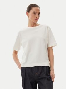 Weekend Max Mara T-Shirt 2515941042650 Biały Regular Fit. Białe t-shirty Weekend Max Mara, s, bez wzorów, z bawełny, bez kołnierzyka, bez ramiączek. Za 219,99 zł.