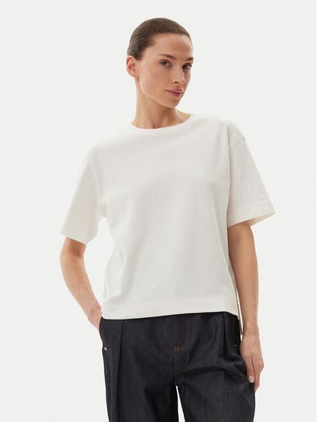 Weekend Max Mara T-Shirt 2515941042650 Biały Regular Fit. Białe t-shirty Weekend Max Mara, s, bez wzorów, z bawełny, bez kołnierzyka, bez ramiączek. Za 219,99 zł.