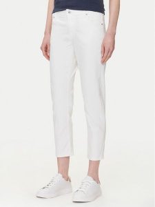 Mustang Jeansy Crosby 1016544 Biały Slim Fit. Białe jeansy Mustang, bez wzorów, z bawełny. Za 259,99 zł.