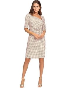 Heine Sukienka w kolorze kremowo-karmelowym rozmiar: 40. Brązowe sukienki Heine, bez wzorów, bez kołnierzyka, bez ramiączek, midi. Za 118,28 zł.