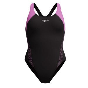Strój kąpielowy damski Speedo HyperBoom Racerback. Czarne stroje jednoczęściowe Speedo, bez wzorów. Za 219,99 zł.