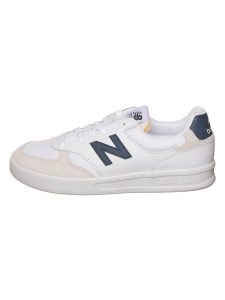 New Balance Skórzane sneakersy "CT300" w kolorze biało-granatowym rozmiar: 39,5. Białe trampki New Balance, bez wzorów, bez zapięcia. Za 229,95 zł.